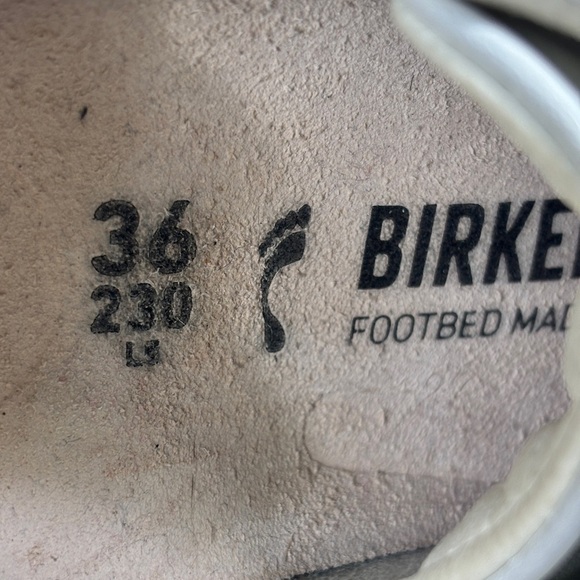 Birkenstock Bend White Leather Lace Up Sneaker White Size 36 - Picture 3 of 13